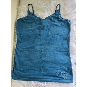 Harley Davidson Tank Top Spaghetti Strap Size Xl Turquoise Embellished